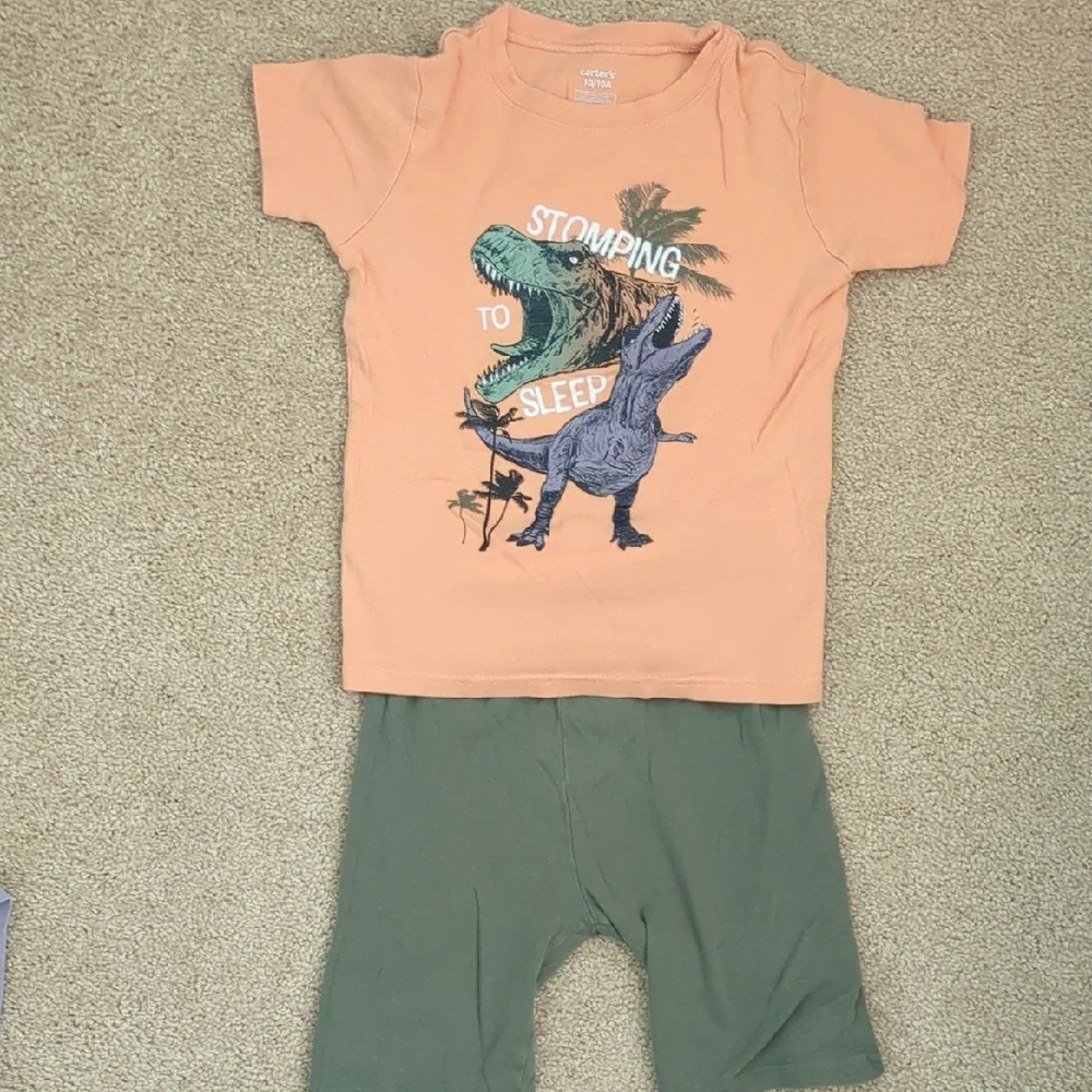 Carter's Dinosaur Pajama Set - Purple, Orange, and Green